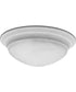 2-Light Alabaster Glass 14" Close-to-Ceiling White
