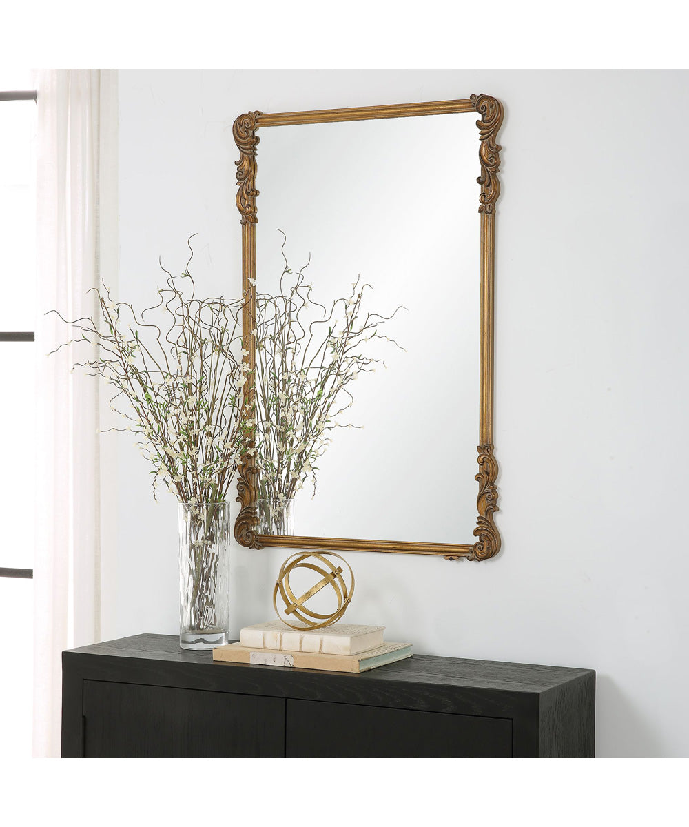 24x36" Wall Mirror in Antique Gold