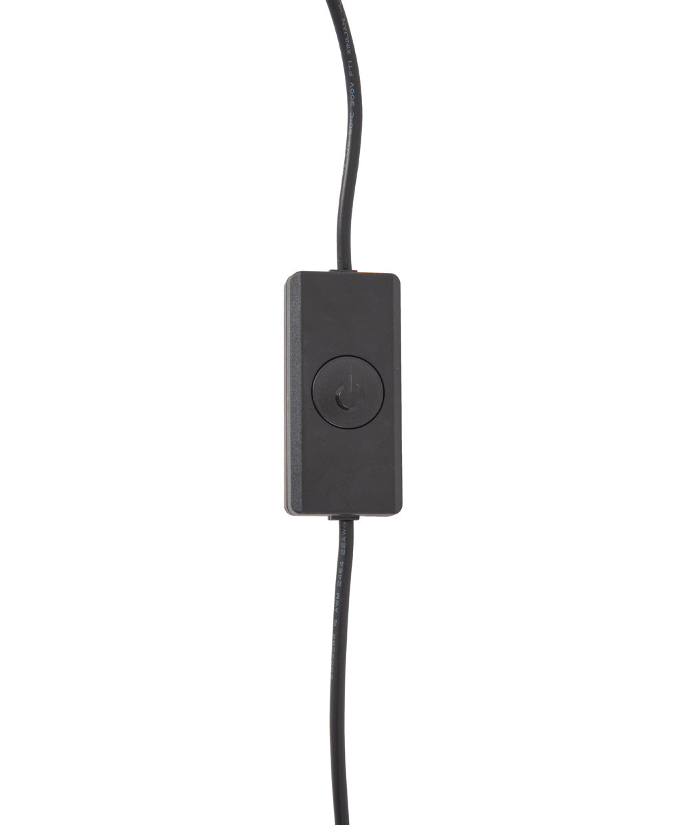 Cameron 1-Light Lighting Flat Black/Walnut