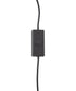Cameron 1-Light Lighting Flat Black/Walnut