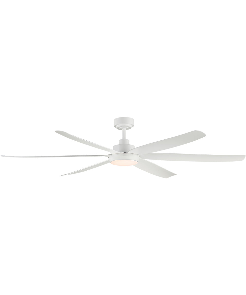 Albatross 72 inch 6-Blade Marine Grade Fan w LED Matte White
