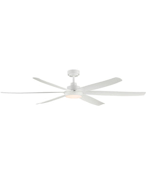 Albatross 72 inch 6-Blade Marine Grade Fan w LED Matte White