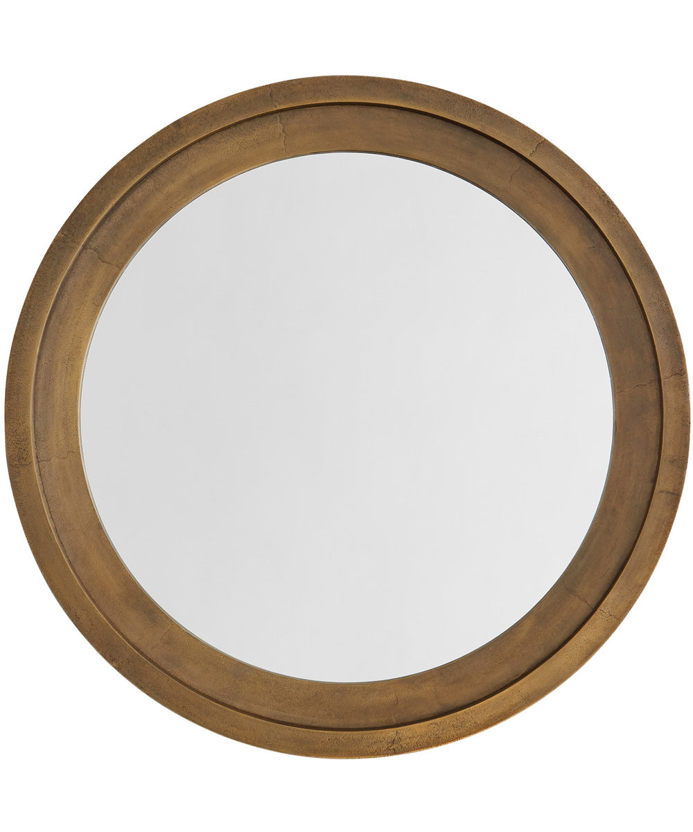 Mirror Decorative Cast Aluminum Mirror Oxidized Brass