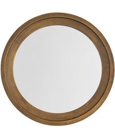 Mirror Decorative Cast Aluminum Mirror Oxidized Brass