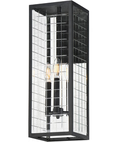 Magnus 3-Light Outdoor Wall Sconce Black