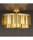 Regalia Semi-Flush Mount Gold Leaf