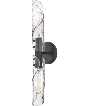 Capri 2-Light Large Two Light Sconce in Black