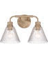 Pleated 2-Light Lighting Premium Bronze