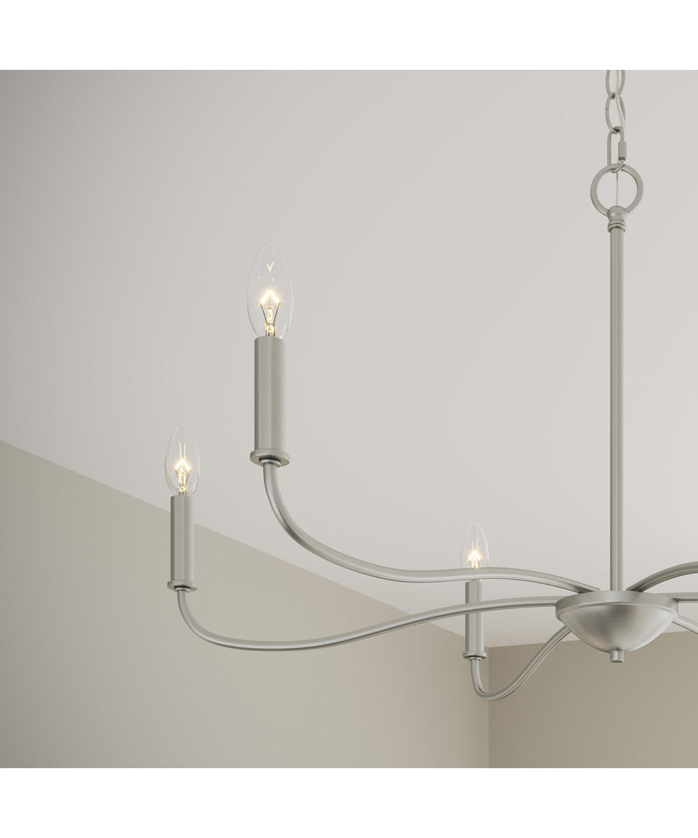 Ilia 6-Light Large Chandelier Brushed Nickel