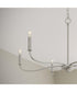 Ilia 6-Light Large Chandelier Brushed Nickel