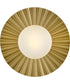 Stevie 1-Light Small Flush Mount in Lacquered Brass