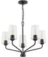 Celino 5-Light Chandelier Black
