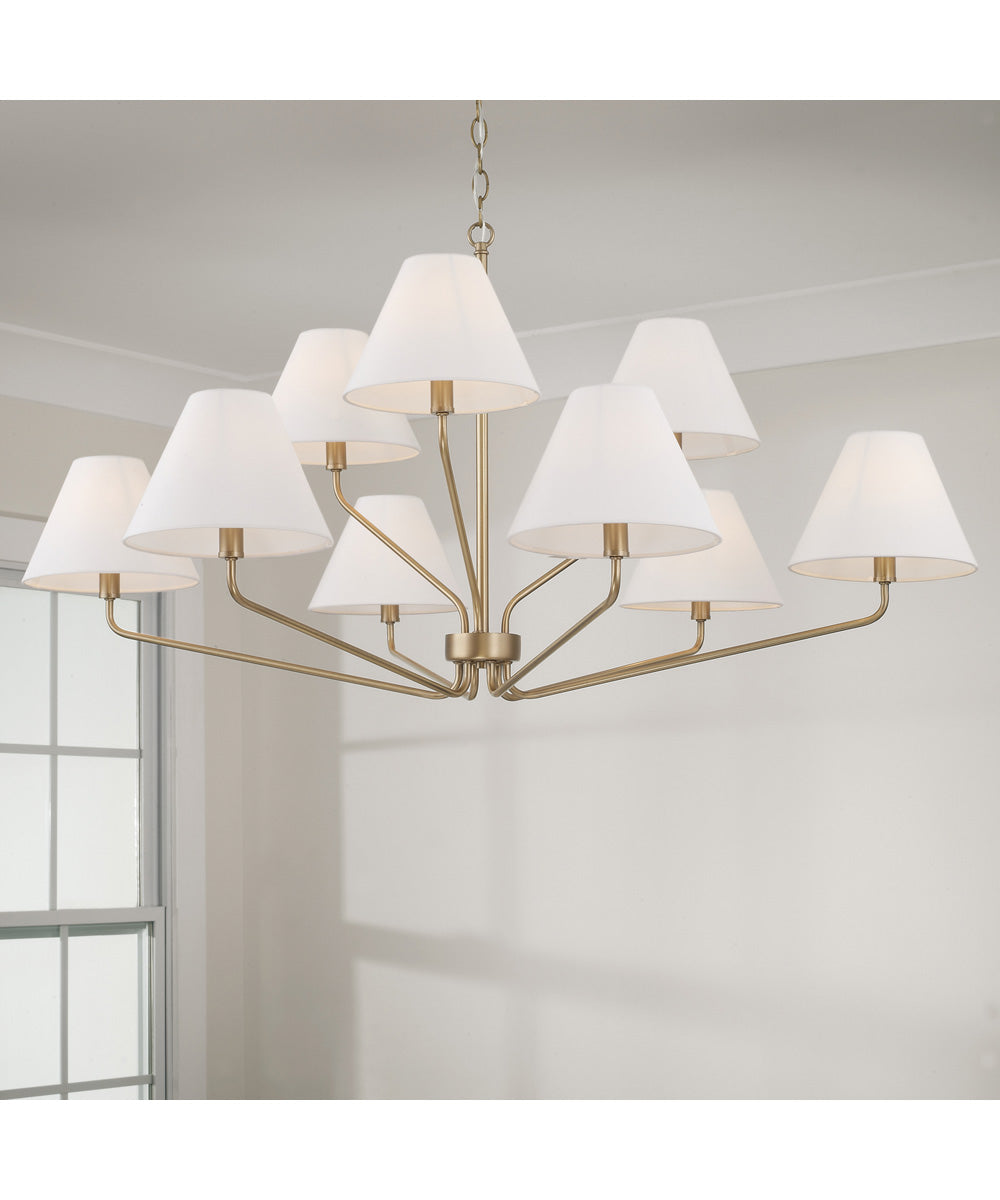 Chadwick 9-Light Chandelier Aged Brass