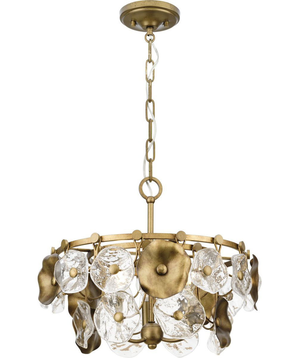 Loretta 3-Light Pendant Gold Ombre