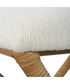Expedition White Fabric Small Bench