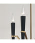 Enzo 4-Light Chandelier Aged Brass and Black