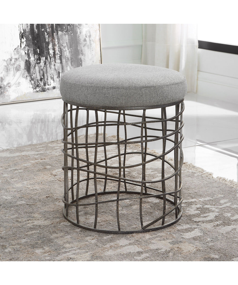 Carnival Iron Round Accent Stool