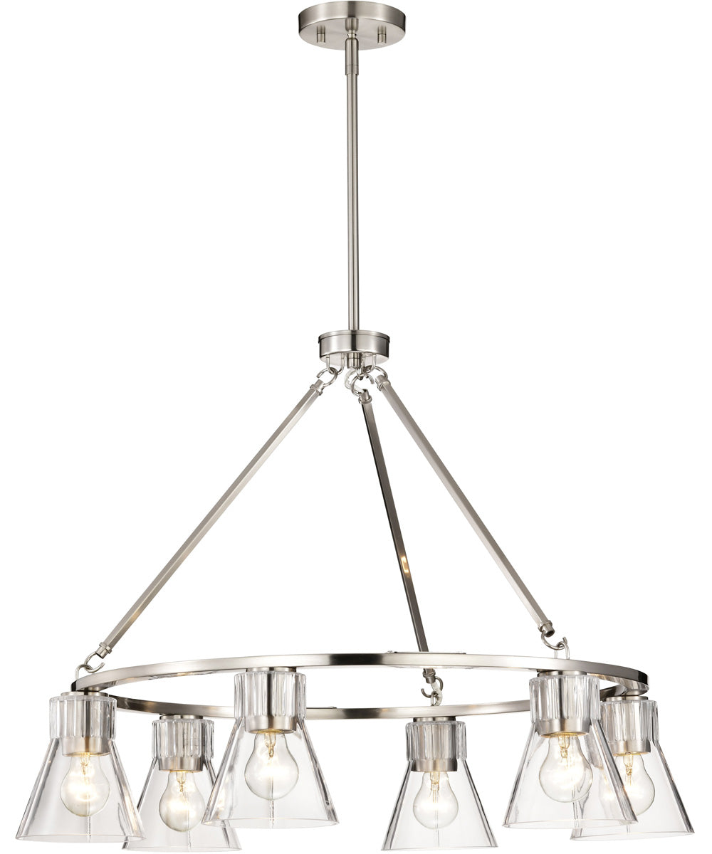 Gianna 6-Light Chandelier Brushed Nickel