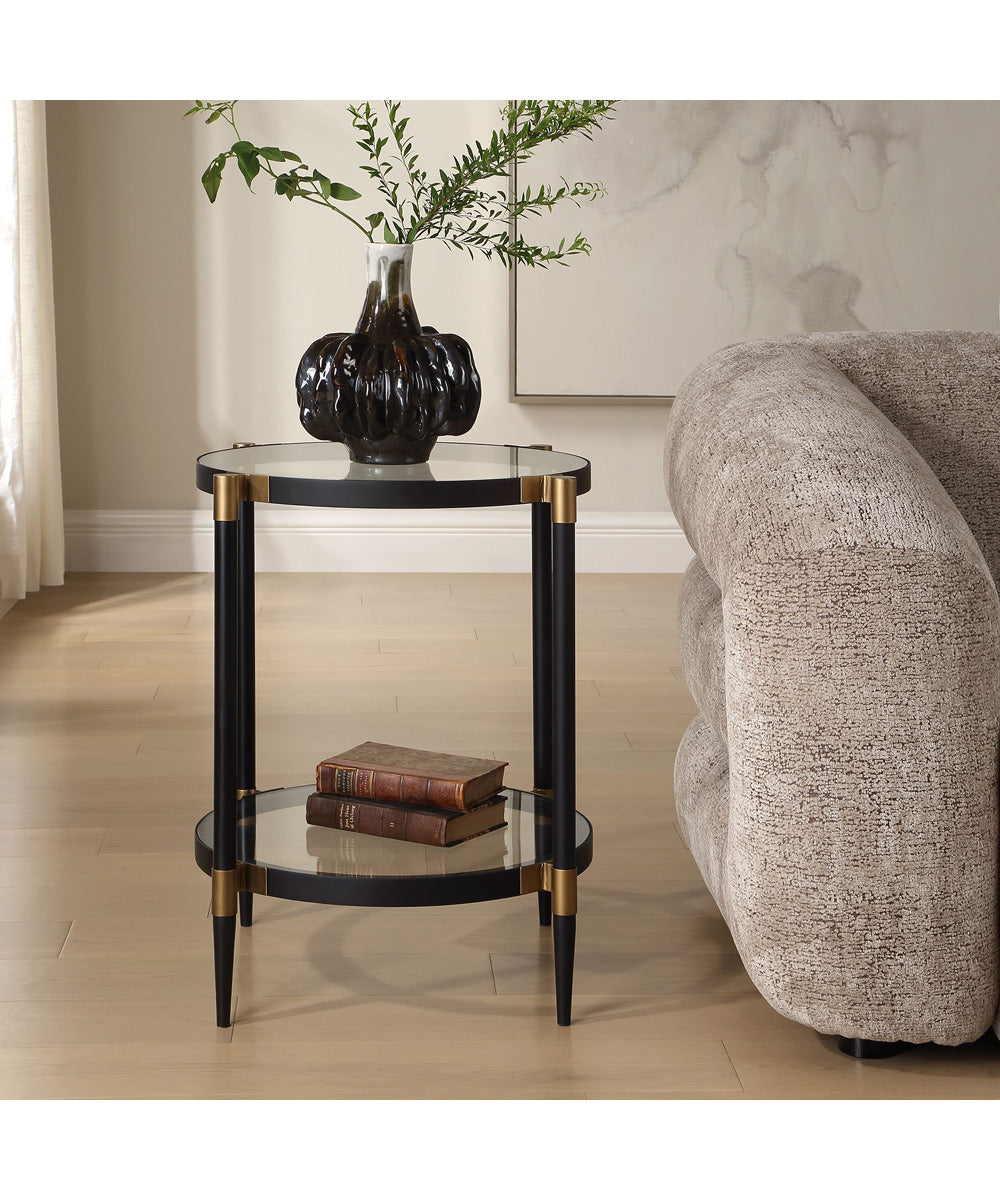 Chadid Round Glass Side Table