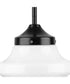 School House 1-Light Mini-Pendant Matte Black