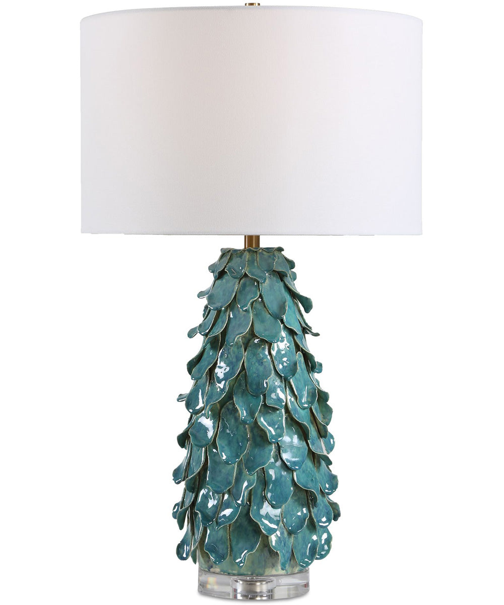 Mina Teal Blue Table Lamp