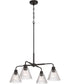 Pleated 4-Light Lighting Flat Black