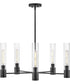Shea 5-Light Medium Single Tier Chandelier in Black