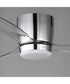 Aeris 52 inch 3-Blade Hugger Fan w LED Polished Chrome