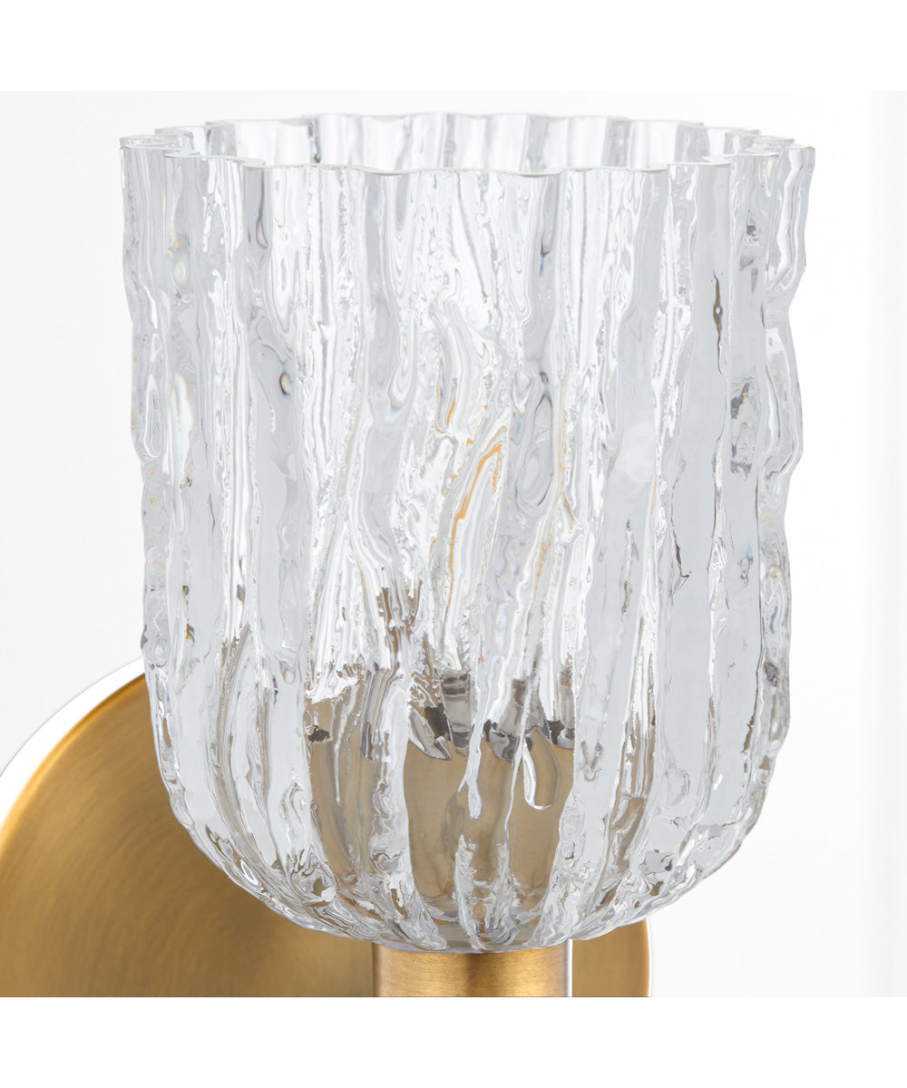 Meriam 1-light Wall Mount Light Fixture Brushed Brass