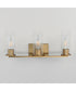Livingston 3-Light Bath Vanity Natural Aged Brass