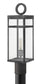 23"H Porter 1-Light Outdoor Pier Post Light in Aged Zinc