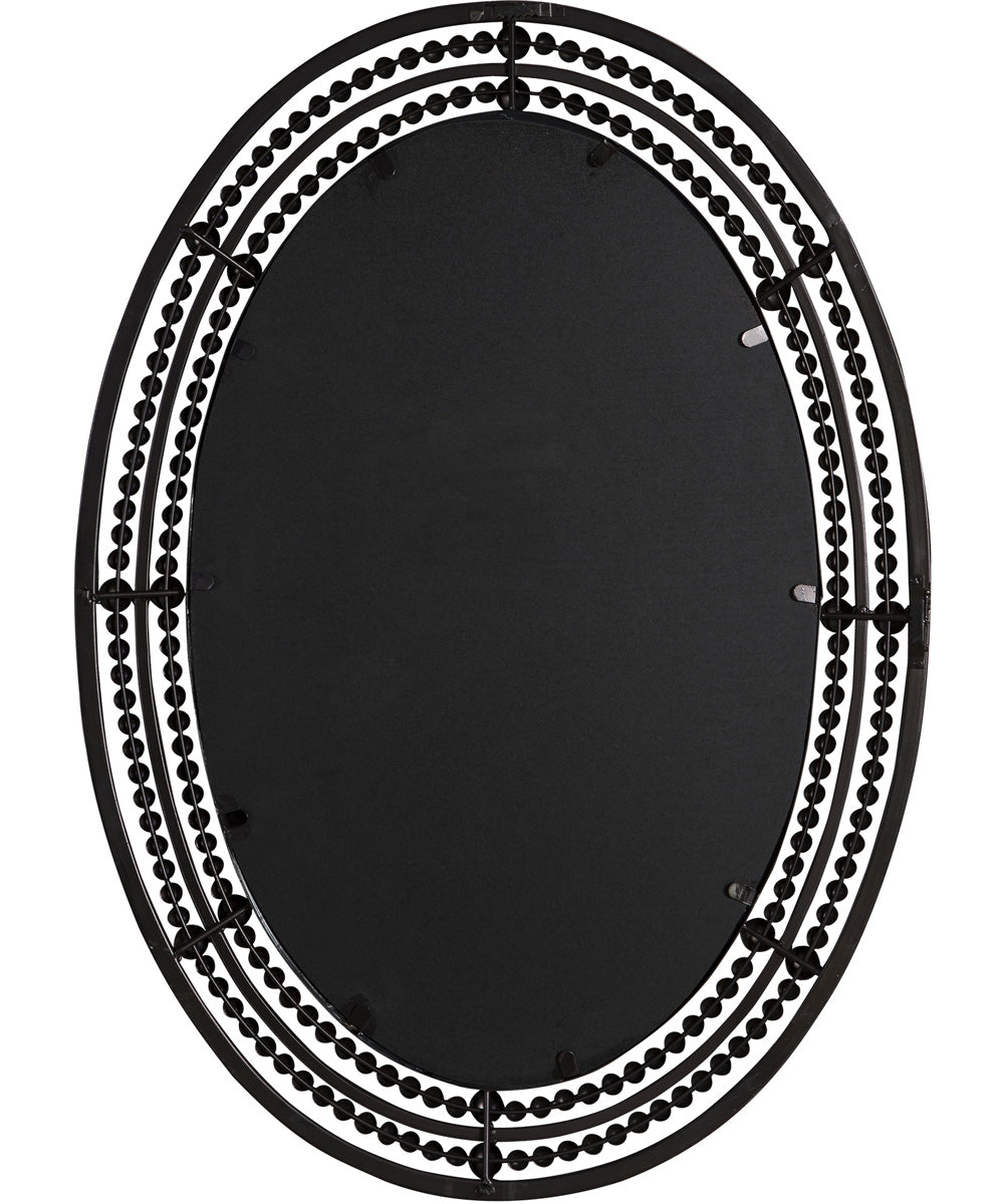 24x34" Wall Mirror in Distressed Oil Rubbed Bronze with Antique Gold