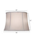 13x16x11 White Silk Shantung Modified Bell Softback Lampshade