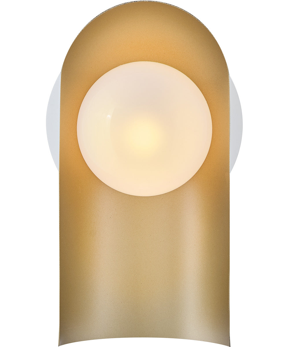 Zuri 1-Light Medium Single Light Sconce in Satin Off-White