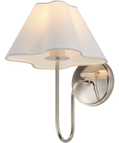 Saxon 1-Light Wall Sconce Polished Nickel