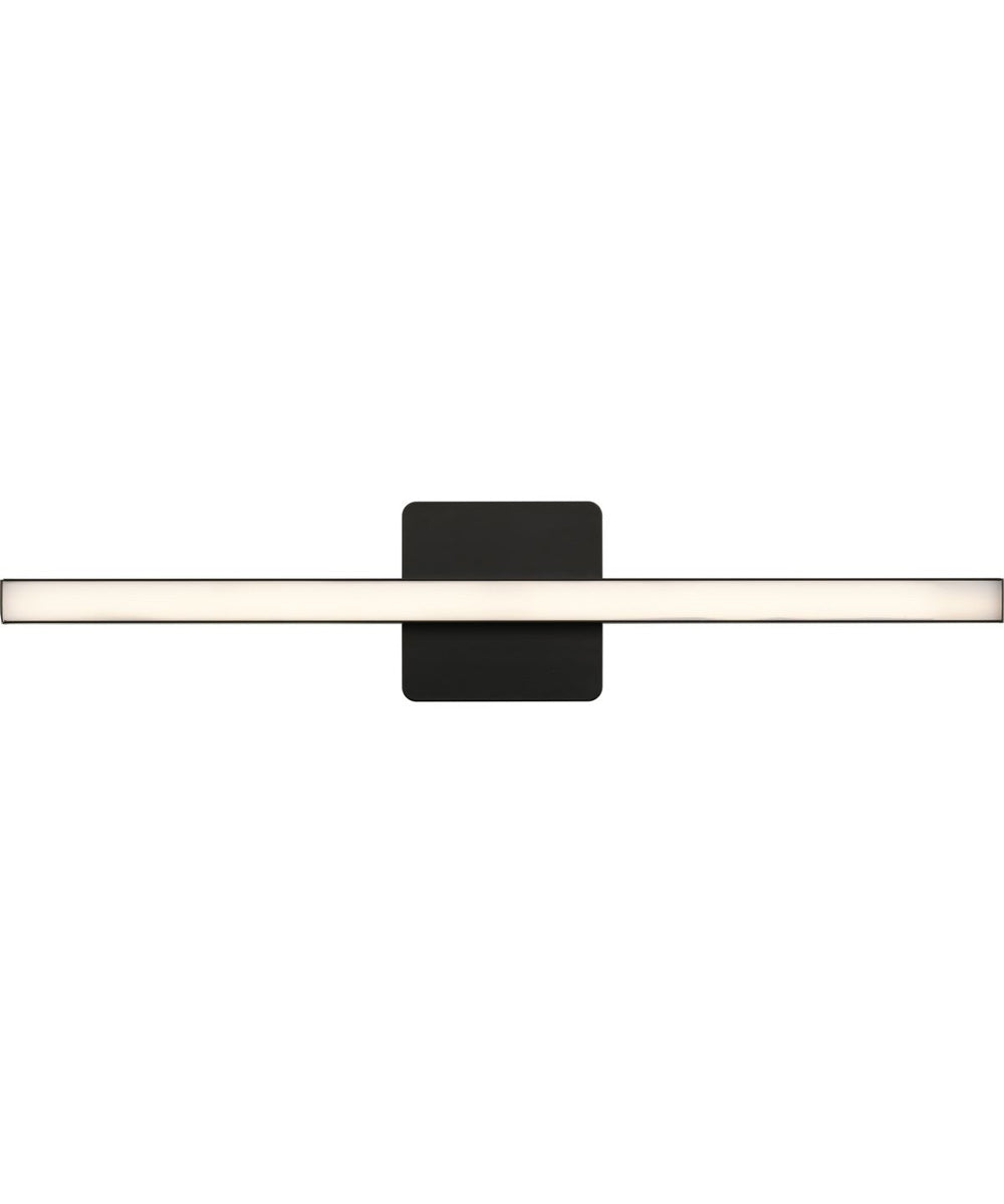 Phase 4 24 in. Medium Modern Integrated 3CCT Integrated LED Linear Vanity Light Matte Black