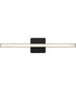 Phase 4 24 in. Medium Modern Integrated 3CCT Integrated LED Linear Vanity Light Matte Black