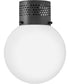 Taj 1-Light Small Flush Mount in Black