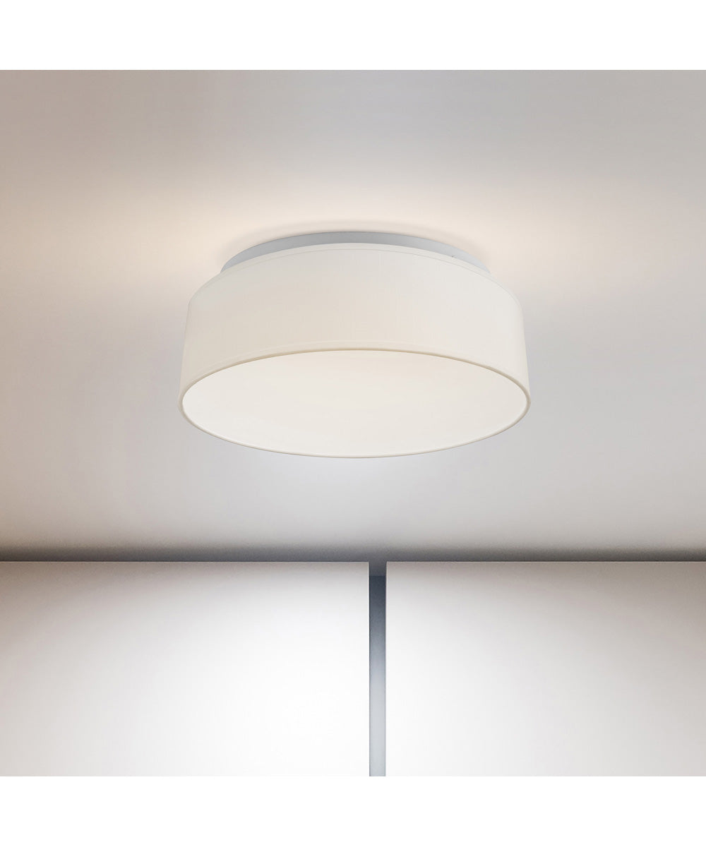 Close-to-Ceiling White Fabric