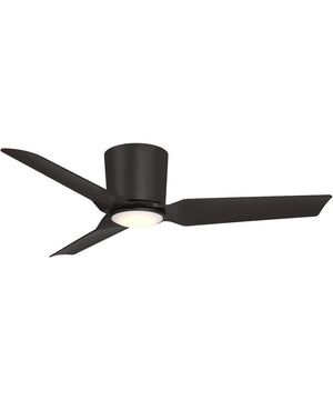 Rynn 48-in. 3-Blade Flush Mount Modern LED Ceiling Fan Matte Black
