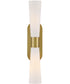 Beau 2-Light Large Two Light Sconce in Lacquered Brass