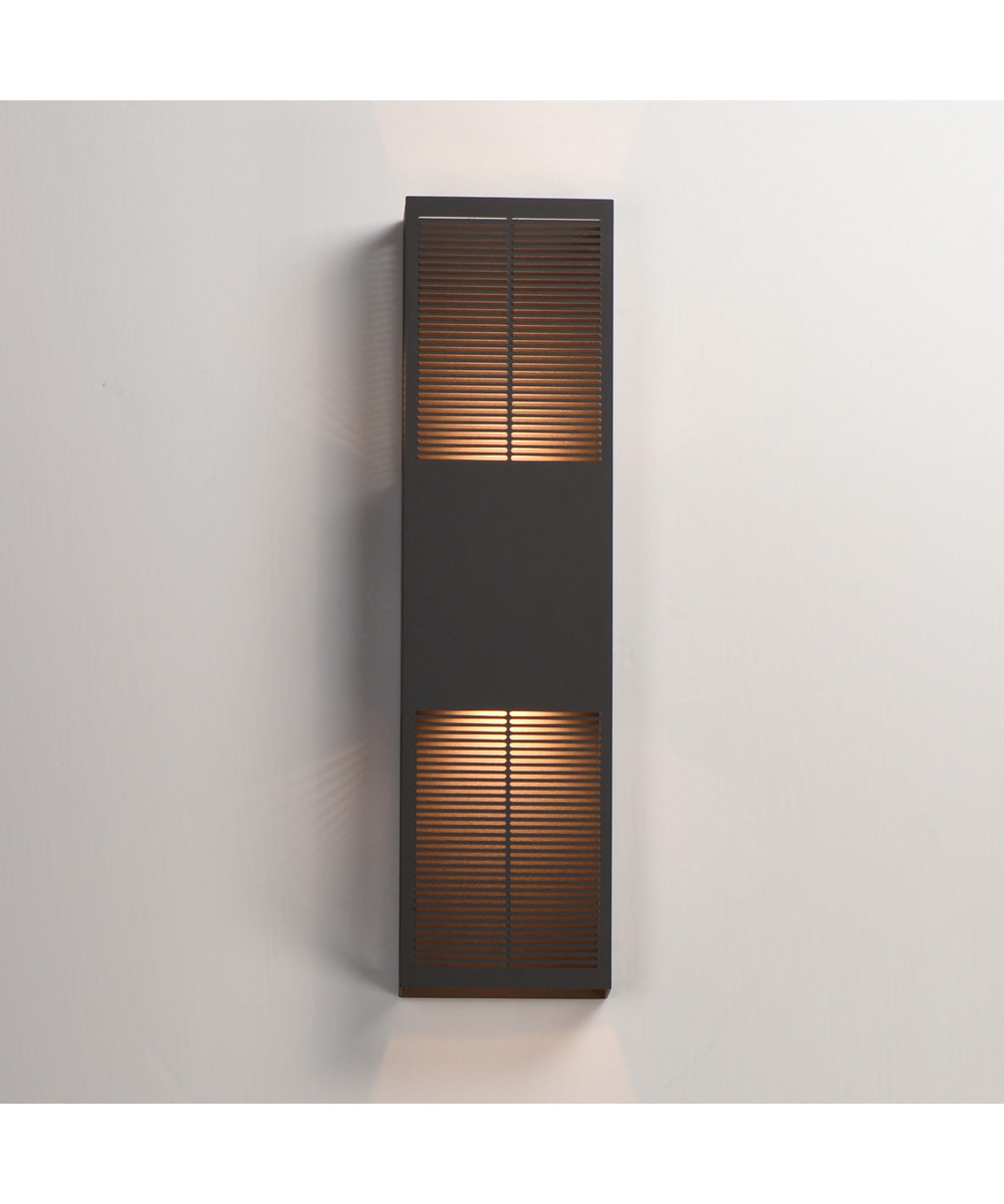 Grate 24 inch LED Outdoor Wall Sconce Architectural Bronze