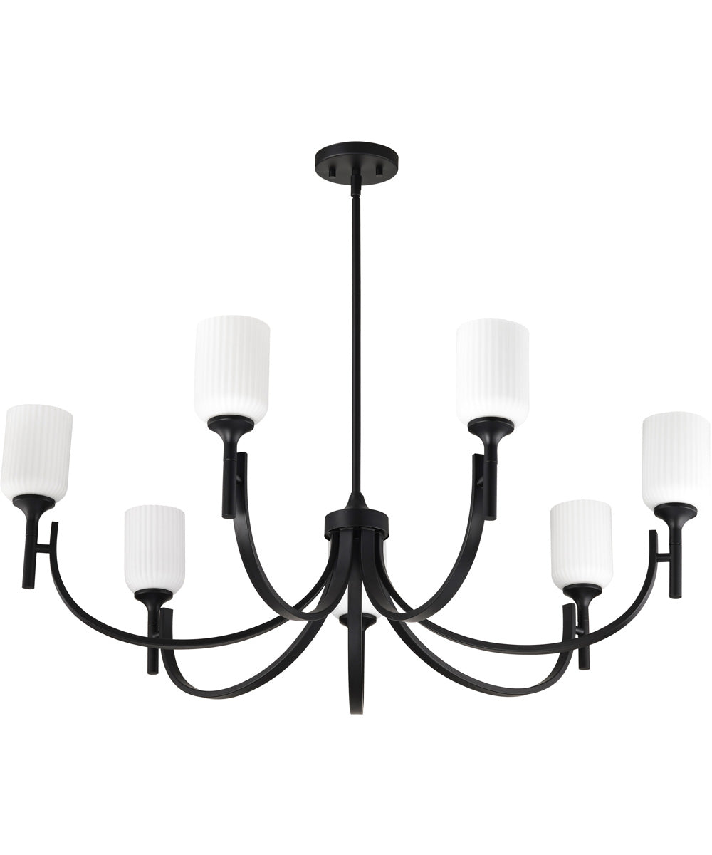 Solara 7-Light Chandelier Matte Black