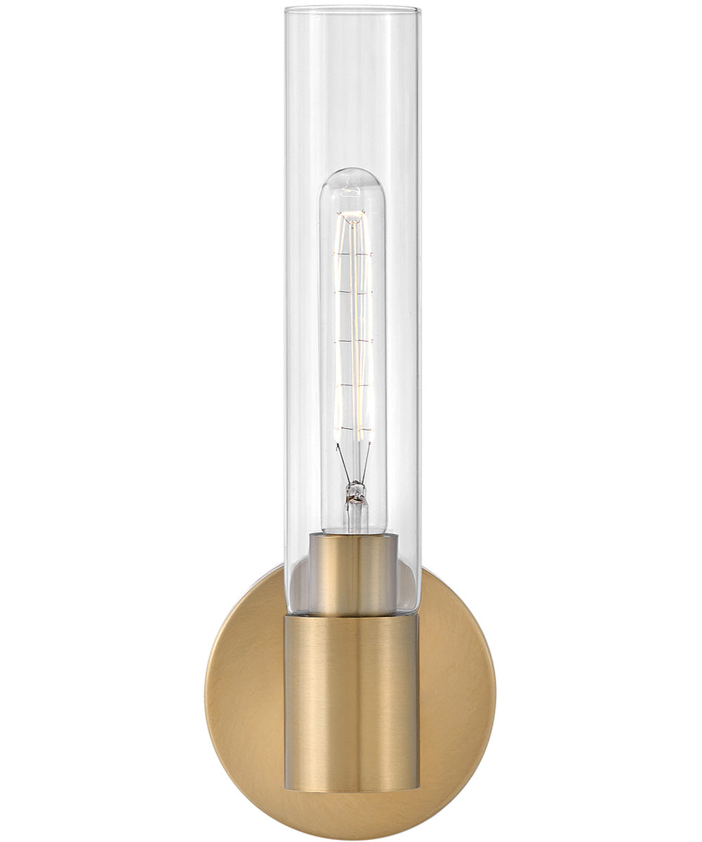 Shea 1-Light Medium Single Light Vanity in Lacquered Brass