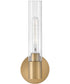 Shea 1-Light Medium Single Light Vanity in Lacquered Brass