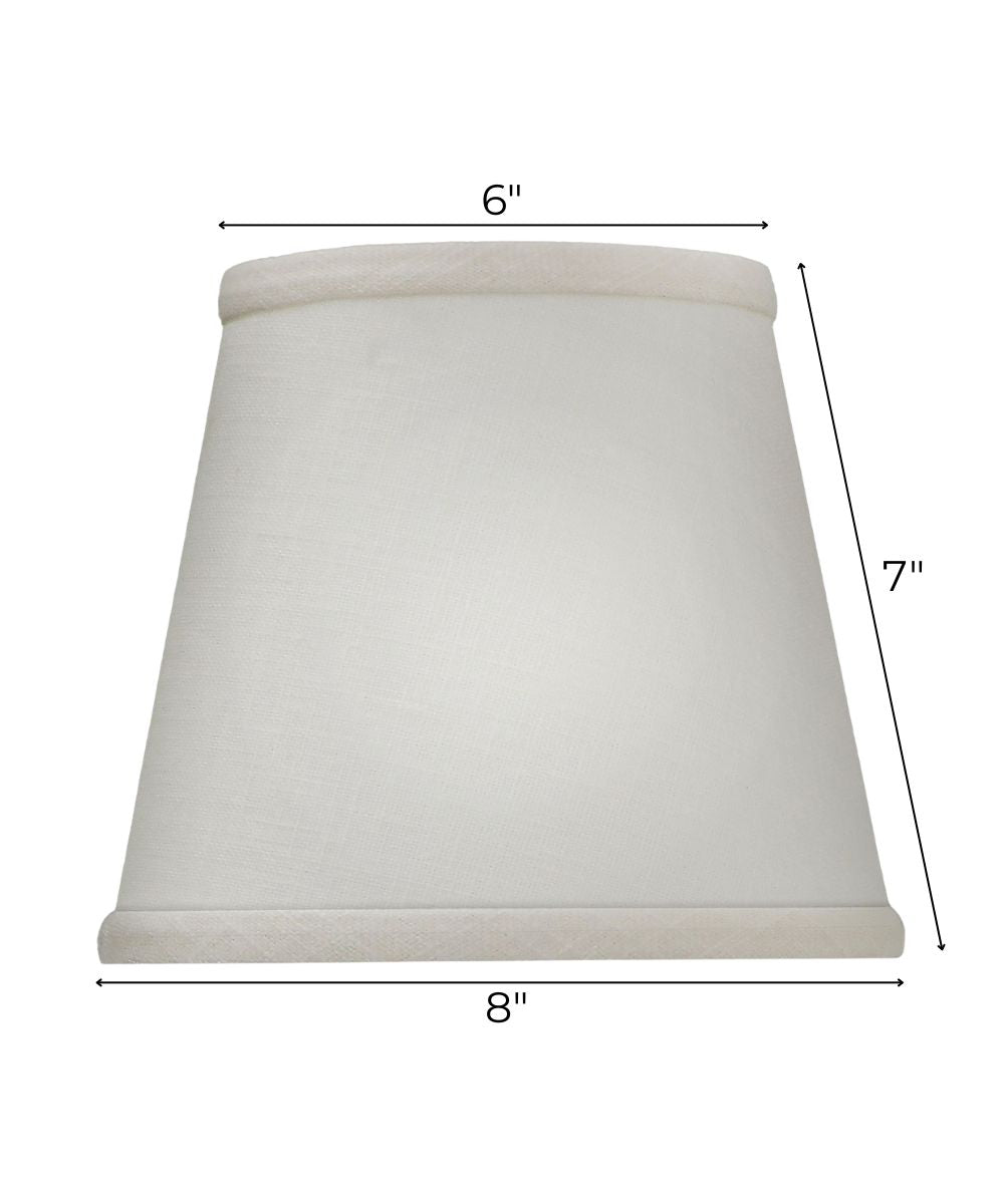 6x8x7 Cream Aberdeen Empire Candelabra Hardback Lampshade