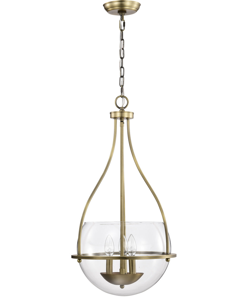 Amado 3-Light Pendant Vintage Brass