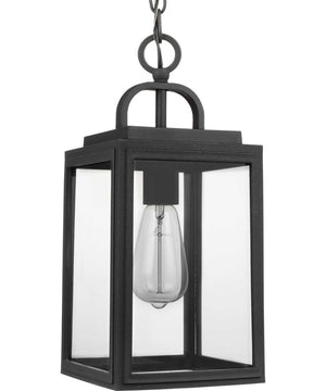 Grandbury 1-Light Hanging Lantern with DURASHIELD Textured Black