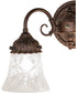 13" Wide Wreath & Garland 2 Light Wall Sconce