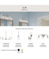 Ilia 6-Light Island Chandelier Brushed Nickel